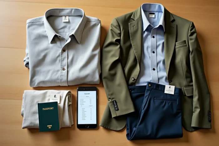 Disposition à plat de vêtements Zara avec étiquettes de prix en différentes devises internationales